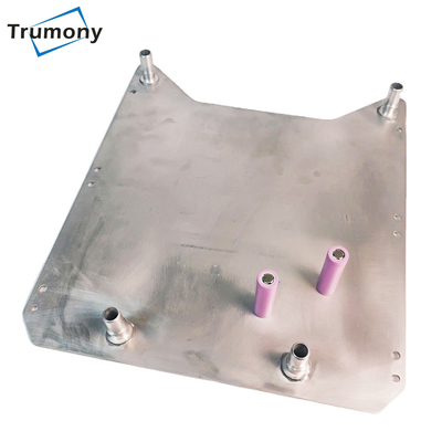 Os permutadores de calor de alumínio molham a placa refrigerando para o bloco da bateria