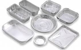 Recipientes de armazenamento do alimento do alumínio do tamanho regular 0.07mm com dureza apropriada