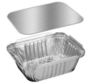 Recipientes de alumínio do hotel/de alumínio de prata para o empacotamento afastado do alimento