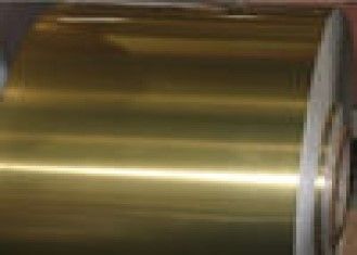Cor dourada da cola Epoxy que reveste a bobina industrial da folha de alumínio para o condicionador de ar