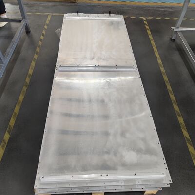 Qualidade Placa de refrigeração líquida de alumínio estampada com brasagem contínua para armazenamento de energia, bateria EV e IGBT Fábrica